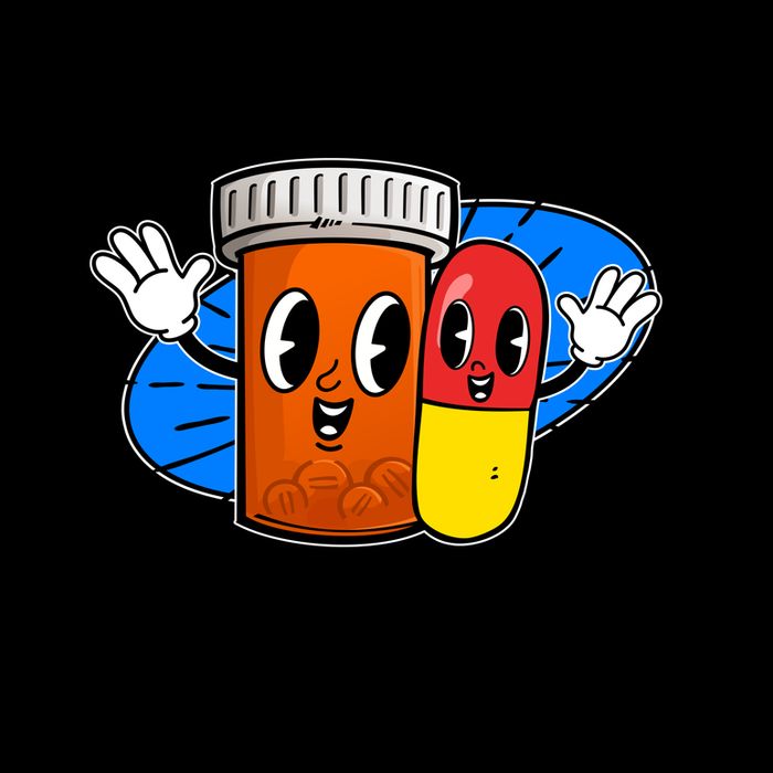 Funny Retro Cartoon Don't Forget To Take Your Meds Mug