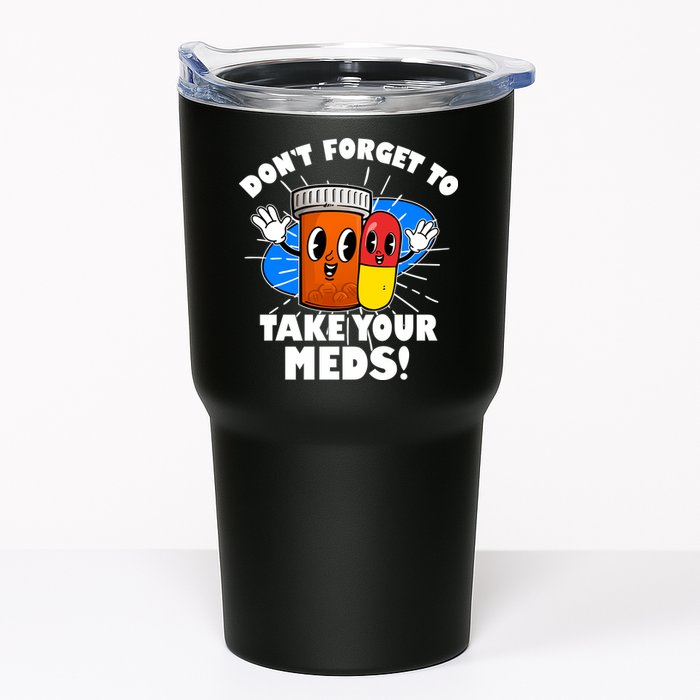 Funny Retro Cartoon Don't Forget To Take Your Meds Tumbler