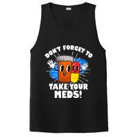 Funny Retro Cartoon Don't Forget To Take Your Meds PosiCharge Competitor Tank
