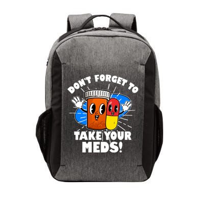 Funny Retro Cartoon Don't Forget To Take Your Meds Vector Backpack