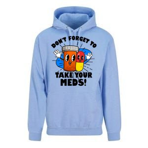 Funny Retro Cartoon Don't Forget To Take Your Meds Unisex Surf Hoodie