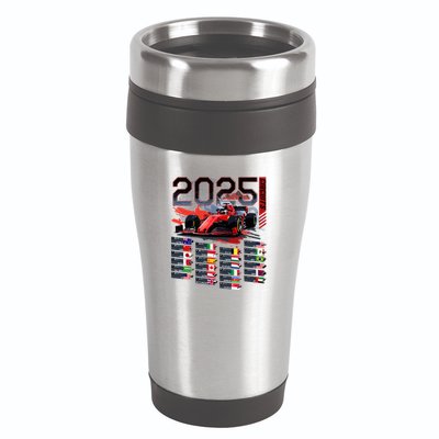 Formula Racing Calendar 2025 Schedule G.R.A.N.D P.R.I.X Circuit 16oz Travel Tumbler