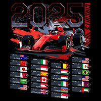 Formula Racing Calendar 2025 Schedule G.R.A.N.D P.R.I.X Circuit 16oz Travel Tumbler