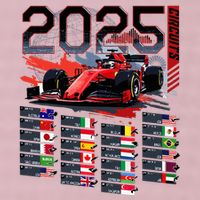 Formula Racing Calendar 2025 Schedule G.R.A.N.D P.R.I.X Circuit 25L Jumbo Tote