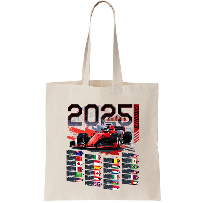 Formula Racing Calendar 2025 Schedule G.R.A.N.D P.R.I.X Circuit Bag