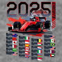 Formula Racing Calendar 2025 Schedule G.R.A.N.D P.R.I.X Circuit Hooded Wearable Blanket