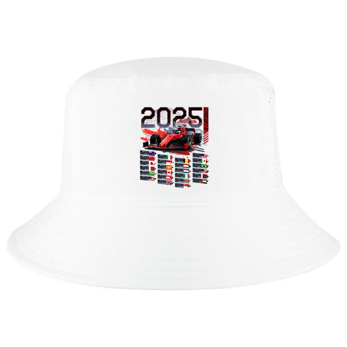 Formula Racing Calendar 2025 Schedule G.R.A.N.D P.R.I.X Circuit Cool Comfort Performance Bucket Hat