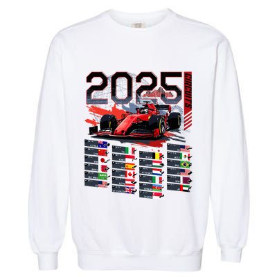 Formula Racing Calendar 2025 Schedule G.R.A.N.D P.R.I.X Circuit Garment-Dyed Sweatshirt