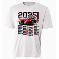 Formula Racing Calendar 2025 Schedule G.R.A.N.D P.R.I.X Circuit Cooling Performance Crew T-Shirt