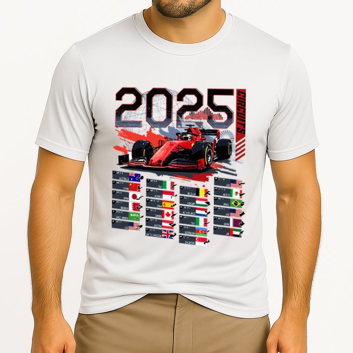 Formula Racing Calendar 2025 Schedule G.R.A.N.D P.R.I.X Circuit Performance Shirt