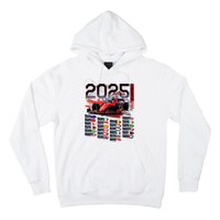 Formula Racing Calendar 2025 Schedule G.R.A.N.D P.R.I.X Circuit Hoodie