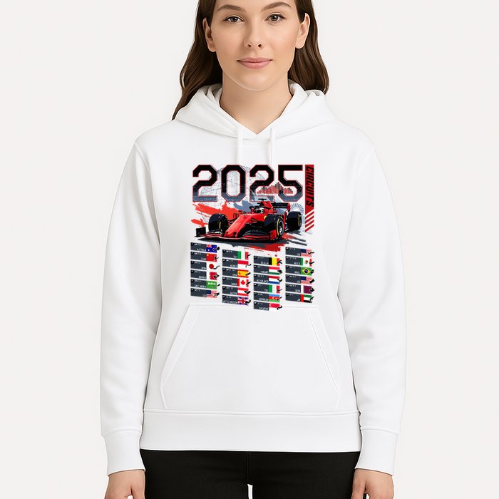 Formula Racing Calendar 2025 Schedule G.R.A.N.D P.R.I.X Circuit Hoodie