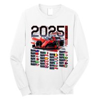 Formula Racing Calendar 2025 Schedule G.R.A.N.D P.R.I.X Circuit Long Sleeve Shirt