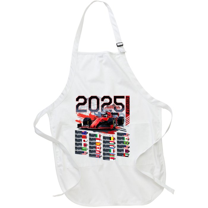 Formula Racing Calendar 2025 Schedule G.R.A.N.D P.R.I.X Circuit Full-Length Apron With Pockets