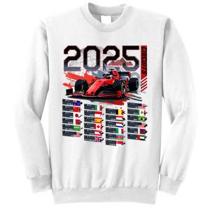 Formula Racing Calendar 2025 Schedule G.R.A.N.D P.R.I.X Circuit Sweatshirt