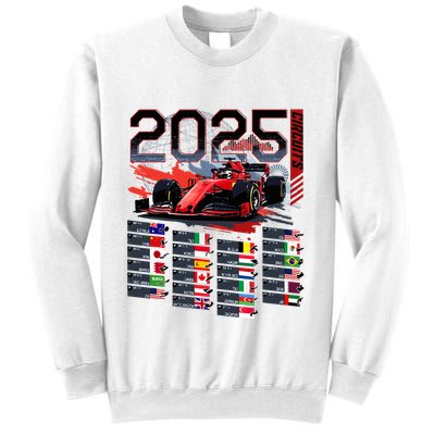 Formula Racing Calendar 2025 Schedule G.R.A.N.D P.R.I.X Circuit Sweatshirt