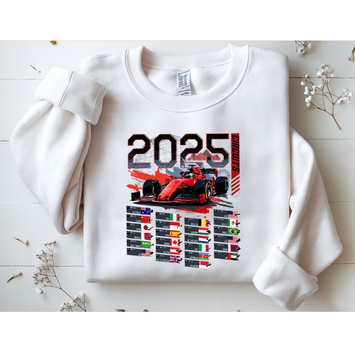 Formula Racing Calendar 2025 Schedule G.R.A.N.D P.R.I.X Circuit Sweatshirt