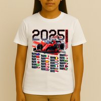 Formula Racing Calendar 2025 Schedule G.R.A.N.D P.R.I.X Circuit T-Shirt