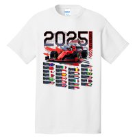 Formula Racing Calendar 2025 Schedule G.R.A.N.D P.R.I.X Circuit Tall T-Shirt