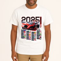 Formula Racing Calendar 2025 Schedule G.R.A.N.D P.R.I.X Circuit Tall T-Shirt