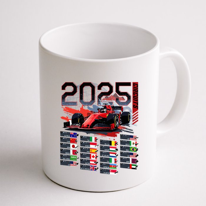 Formula Racing Calendar 2025 Schedule G.R.A.N.D P.R.I.X Circuit Mug