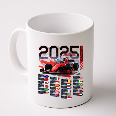 Formula Racing Calendar 2025 Schedule G.R.A.N.D P.R.I.X Circuit Mug