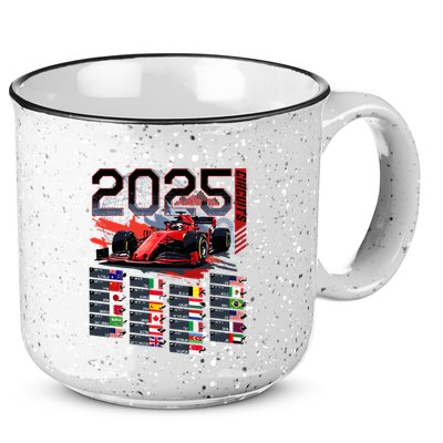 Formula Racing Calendar 2025 Schedule G.R.A.N.D P.R.I.X Circuit 15oz Campfire Ceramic Mug