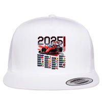 Formula Racing Calendar 2025 Schedule G.R.A.N.D P.R.I.X Circuit Flat Bill Trucker Hat