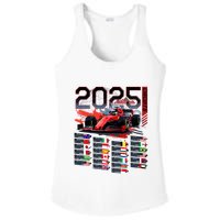 Formula Racing Calendar 2025 Schedule G.R.A.N.D P.R.I.X Circuit Ladies PosiCharge Competitor Racerback Tank