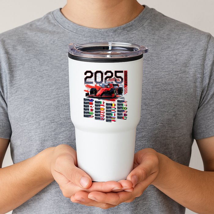 Formula Racing Calendar 2025 Schedule G.R.A.N.D P.R.I.X Circuit Tumbler