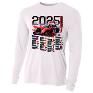 Formula Racing Calendar 2025 Schedule G.R.A.N.D P.R.I.X Circuit Cooling Performance Long Sleeve Crew