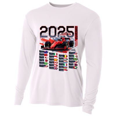 Formula Racing Calendar 2025 Schedule G.R.A.N.D P.R.I.X Circuit Cooling Performance Long Sleeve Crew