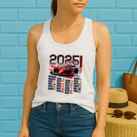 Formula Racing Calendar 2025 Schedule G.R.A.N.D P.R.I.X Circuit Womens Tank Top