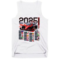 Formula Racing Calendar 2025 Schedule G.R.A.N.D P.R.I.X Circuit Tank Top