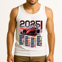 Formula Racing Calendar 2025 Schedule G.R.A.N.D P.R.I.X Circuit Tank Top