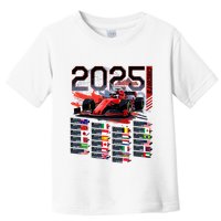 Formula Racing Calendar 2025 Schedule G.R.A.N.D P.R.I.X Circuit Toddler T-Shirt