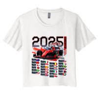 Formula Racing Calendar 2025 Schedule G.R.A.N.D P.R.I.X Circuit Crop Top