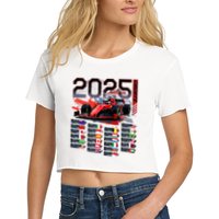 Formula Racing Calendar 2025 Schedule G.R.A.N.D P.R.I.X Circuit Crop Top
