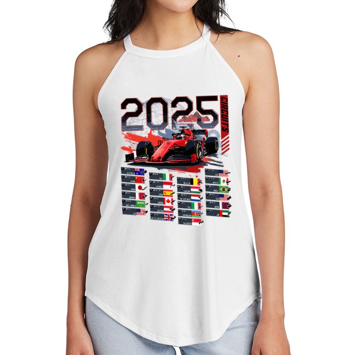 Formula Racing Calendar 2025 Schedule G.R.A.N.D P.R.I.X Circuit Women's Perfect Tri Rocker Tank