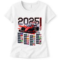 Formula Racing Calendar 2025 Schedule G.R.A.N.D P.R.I.X Circuit Womens T-Shirt