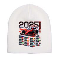 Formula Racing Calendar 2025 Schedule G.R.A.N.D P.R.I.X Circuit Short Acrylic Beanie