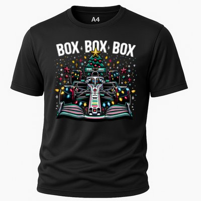 Formula Racing Car Box Box Box Radio Call Fun Christmas Tree Performance Shirt