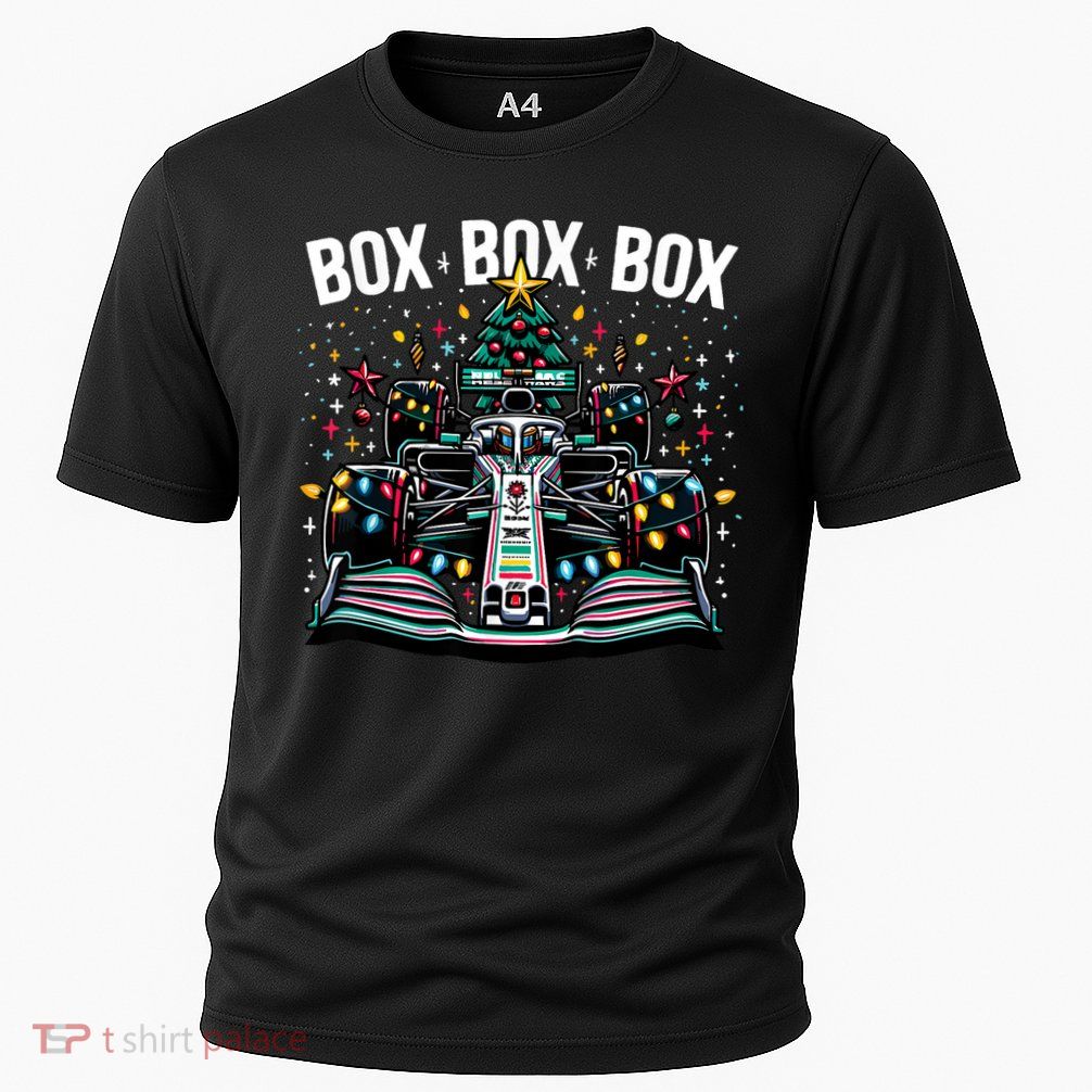 Formula Racing Car Box Box Box Radio Call Fun Christmas Tree Performance Shirt