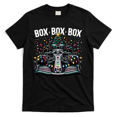 Formula Racing Car Box Box Box Radio Call Fun Christmas Tree T-Shirt