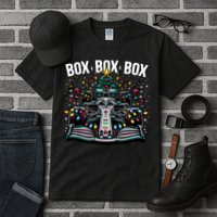 Formula Racing Car Box Box Box Radio Call Fun Christmas Tree Tall T-Shirt