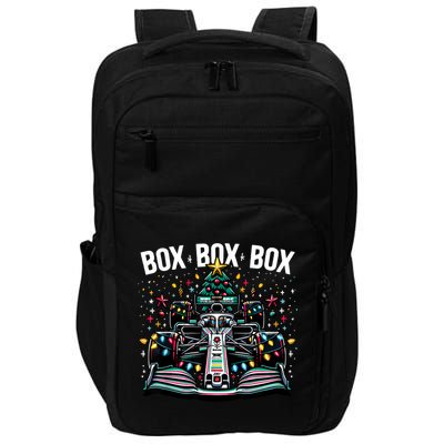 Formula Racing Car Box Box Box Radio Call Fun Christmas Tree Impact Tech Backpack