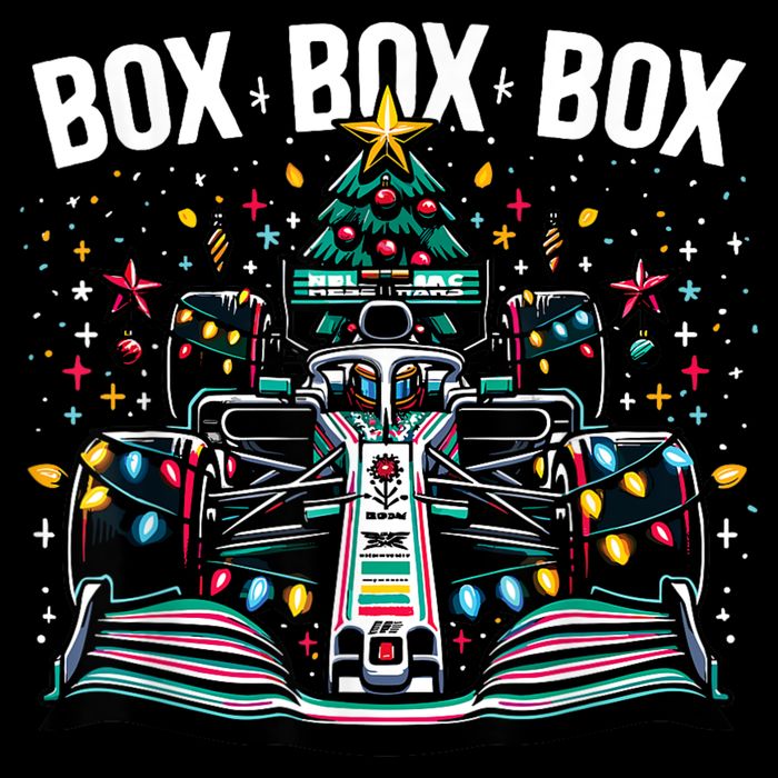 Formula Racing Car Box Box Box Radio Call Fun Christmas Tree Sustainable Bucket Hat