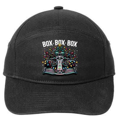 Formula Racing Car Box Box Box Radio Call Fun Christmas Tree 7-Panel Snapback Hat