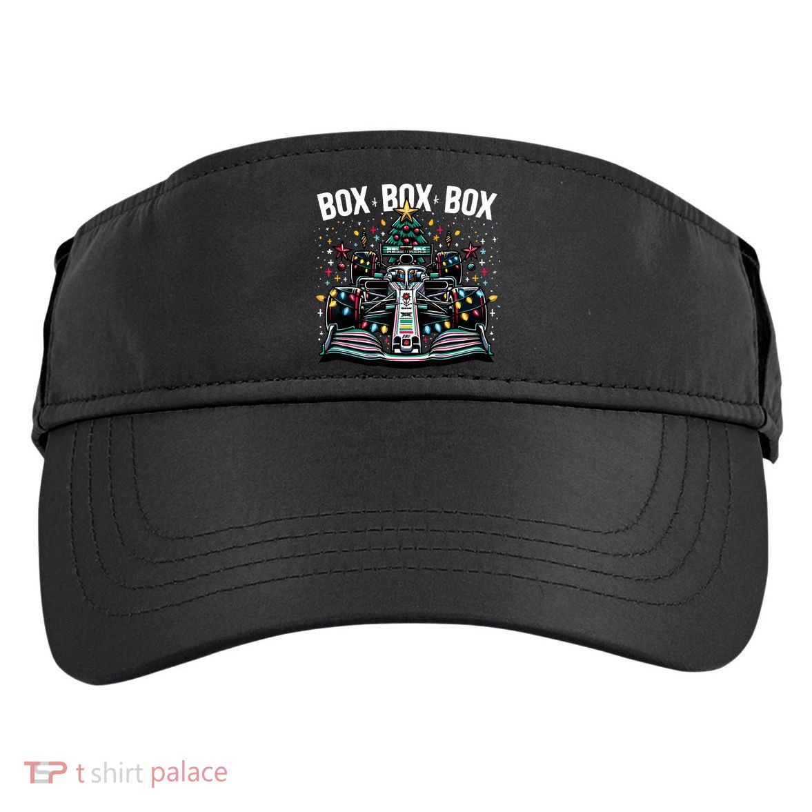Formula Racing Car Box Box Box Radio Call Fun Christmas Tree Adult Drive Performance Visor