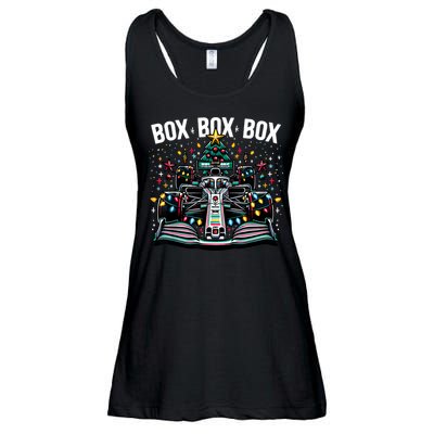 Formula Racing Car Box Box Box Radio Call Fun Christmas Tree Ladies Essential Flowy Tank